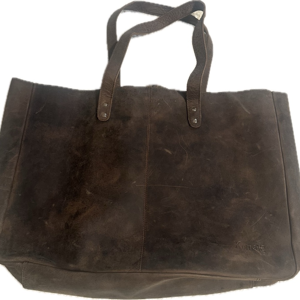 Vintage Leather Messenger Bag for Men - Picture 4 of 5